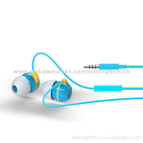 Plastic Ear Housing with UV Smooth In-ear Earphones, 100Hz-10kHz Frequency Range